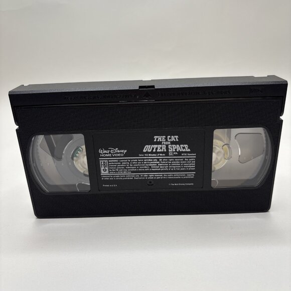 The Cat From Outer Space VHS Tape Walt Disney Vintage - Picture 6 of 7